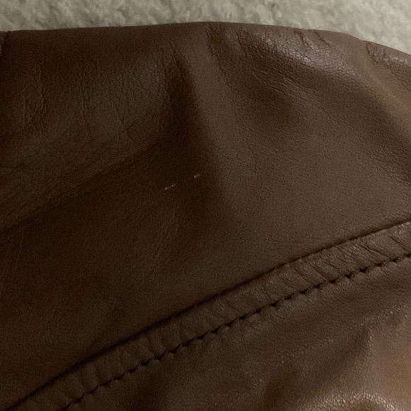 Danier Brown Leather Jacket Size M - Picture 14 of 15